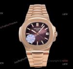 Patek Philippe Nautilus 5711 Rose Gold Brown Dial Swiss Patek Philippe 324 SC Watch (1)_th.jpg